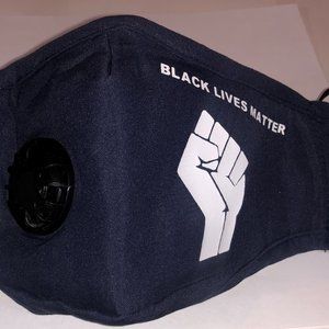 3 Blue or Gray BLM Face Masks w/Valve